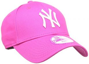 New Era MLB Basic NY Yankees 9FORTY Adjustable Pink Casquette Femme, Rose, FR Fabricant : Taille Unique