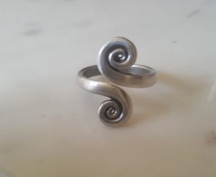 Young Donna's thumb ring, Mamma mia 2 inspired, Adjustable Sterling Silver Ring, Winterwolfiesilver
