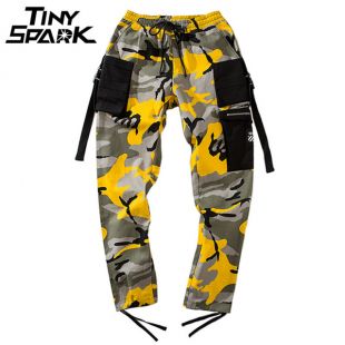 Hip Hip Harem Pants Camouflage Men Cargo Pant Tactical Streetwear Pant Yellow Army Casual Camo Trousers Multi Pocket 2018 Autumn in Harem Pants from Men's Clothing & Accessories on Aliexpress.com | Alibaba Group