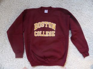 Boston College Vintage SweatshirtÂ Santee by Pluma Maroon Gold Yellow XL  | eBay