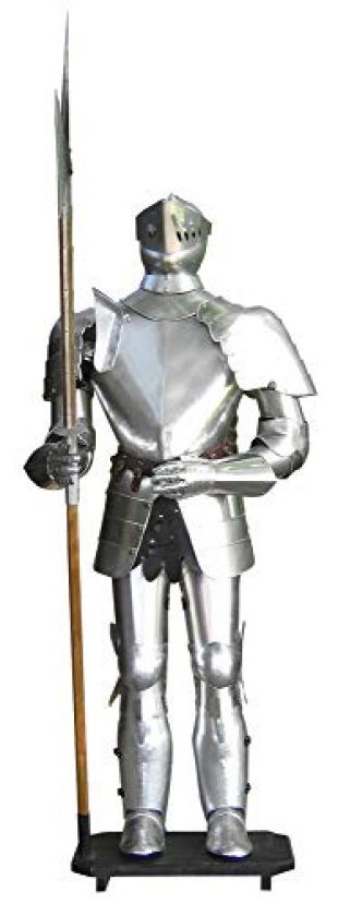 Armure chevalier medievale hallebardier machecoul 193cm