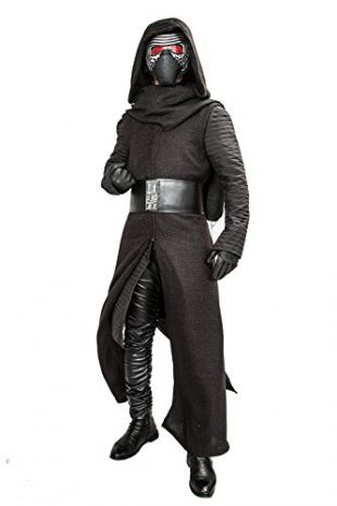 Kylo Costume Mise à Jour Adulte Version Deluxe Cool Fantaisie Capuche Robe Halloween Vêtements et des Gants Ceinture