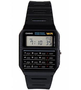Casio - RETRO VINTAGE - CA-53W-1ER - Montre Mixte - Montre Calculatrice- Bracelet résine noir