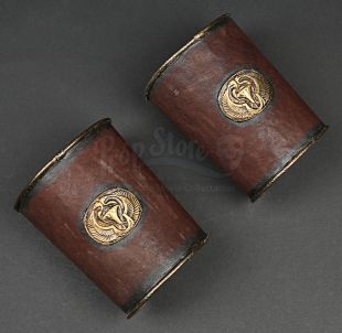 Moses (Christian Bale) Brown Leather Bracers