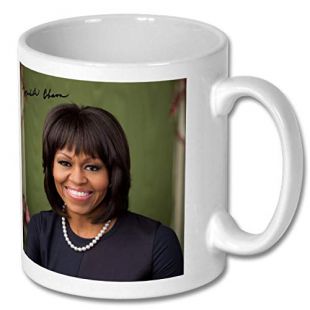 Star Prints UK Michelle Obama 1 Large Mug 11cm - High Resolution Image with Personalisation Availible for Any Occasion (No Personalised Message)