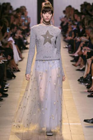 Pull en cachemire gris et lurex
