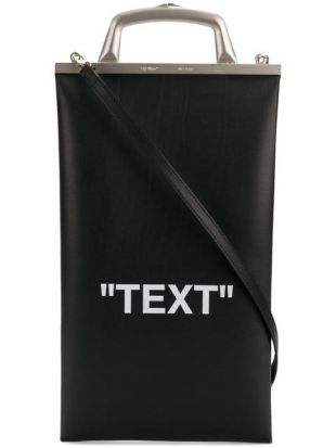 Off White Sac Cabas Text Market   Farfetch