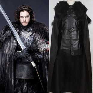 Halloween Game of Thrones Costume Jon Snow DÃ©guisement Manteau Cosplay ...