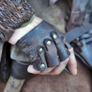 Gant en cuir Floki Battler pour les grandeurs natures ; gants médiévales ; Gants de grandeur nature ; garde de bras ; Floki cosplay ; Costume de Vikings