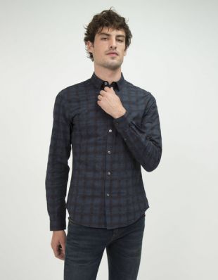 IKKS - Chemise carreaux homme IKKS