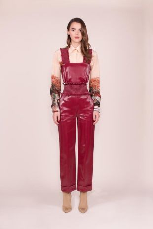 Combinaison Aida   Vinyle bordeaux