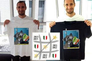 T-shirt Celebrative Scudetto Juventus Personalizzate Gorilla Chiellini