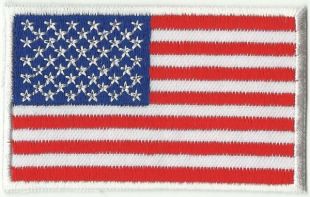 ECUSSON PATCH THERMOCOLLANT DRAPEAU USA ETATS UNIS 8X5CM