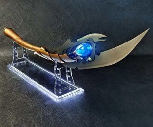 Gmasking 2018 Metal Laufeyson Cosplay Light-up Scepter 1:1 Exclusive Props (Display Stand Base)