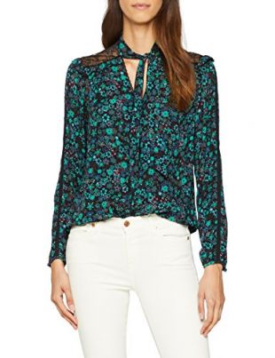 Berenice Valentine Blouse, Vert Print Garden, (Taille Fabricant: 34) Femme