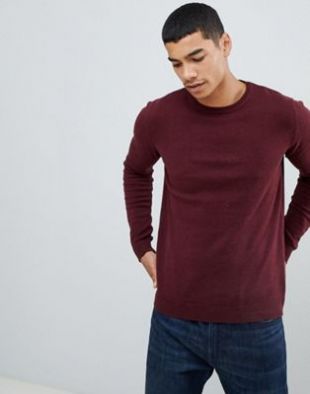 Pull&Bear   Join Life   Pull en maille   Bordeaux at asos.com