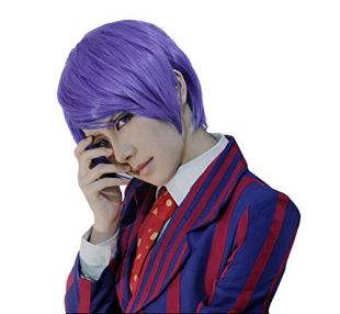 Anogol - Anogol Free Hair Cap+ Short Layered Anime Cosplay Wig for ...