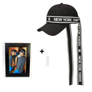 SM Artist EXO x MLB New York Yankees Tape street ball cap + Photo (32CPCK841 50)  | eBay