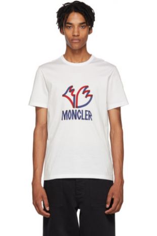 Moncler Genius   2 Moncler 1952 White Logo T Shirt