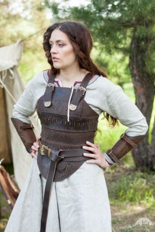 25% DISCOUNT! Medieval Leather Armor Corset “Shieldmaiden"; Viking Armor; Women's Armour