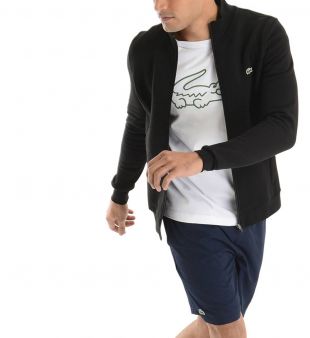 Gilet droit zippé et molletonné - Lacoste