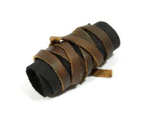 Bande de cheveux hommes guerriers Vikings Viking Ragnar Loðbrók du bandeau médiévale / cuir bande de cheveux brun noir foncé vintage antique