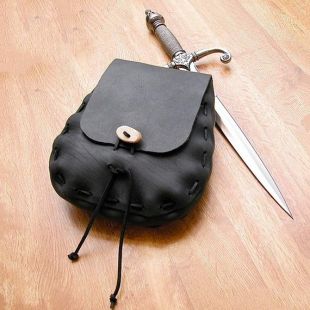 Pochette Médiévale Simili Cuir HiiFeuer - Sac Ceinture LARP Viking Cosplay