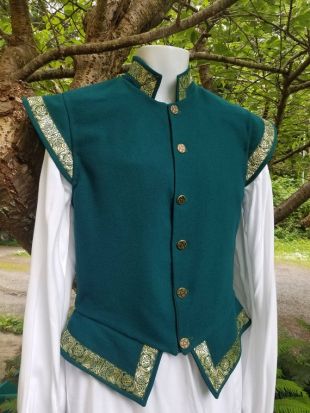 Laine sans manches Doublet hommes avec garniture   petit