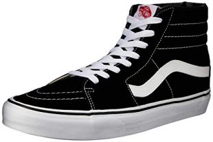 Vans U Sk8 Hi - Baskets Mode Mixte Adulte - Noir (Noir/Blanc)- 49 EU (Taille Fabricant : 13.5 US)