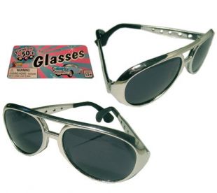 Elvis Argent Lunettes De Soleil Style