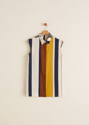 Blouse satinée imprimée