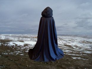 Manteau à capuche noir Cape polaire à capuche Renaissance Halloween Costume gothique médiéval mariage fée Vampire