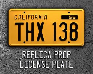 American Graffiti | Screen Accurate | THX 138 | Metal Stamped Replica Prop License Plate