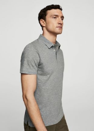Polo coton flammé    Homme | MANGO Man France