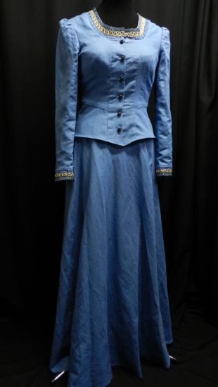 Westworld Dolores robe de lin bleu faite sur mesure!