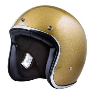 CASQUE STORMER JET PEARL PAILLETE OR