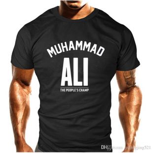 Muhammad Ali T Shirt Casual Clothing Hommes Greatest Fitness Manches Courtes Imprimé Haut En Coton T Shirt Plus La Taille De $7.9 Du Gujingjing521 | Dhgate.Com