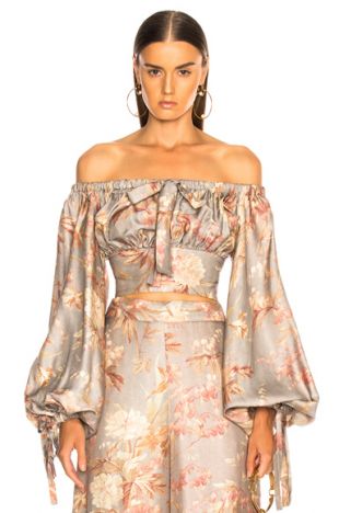 Unbridled Maiden Blouse in Haze Jonquil Floral | FWRD