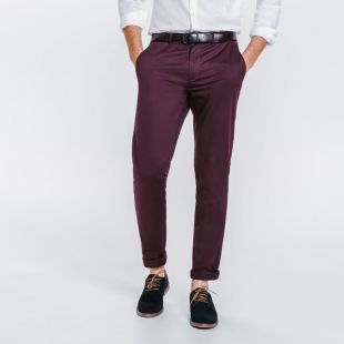 Pantalon chino slim coton stretch