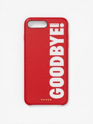 Chaos x Hello! Magazine Leather iPhone Case   Goodbye Red