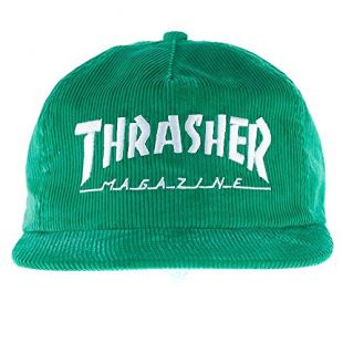 Thrasher "Mag Logo" Corduroy Hat (Green)