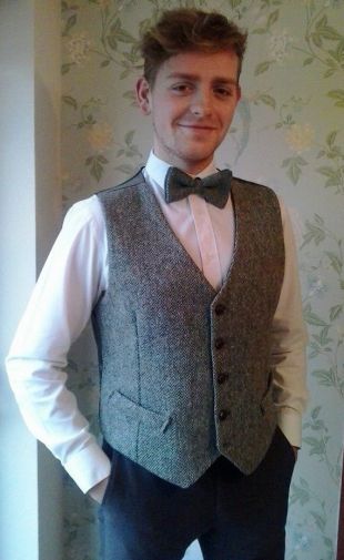 Bespoke Harris Tweed gilet adulte | Écossais / gilet Harris Tweed