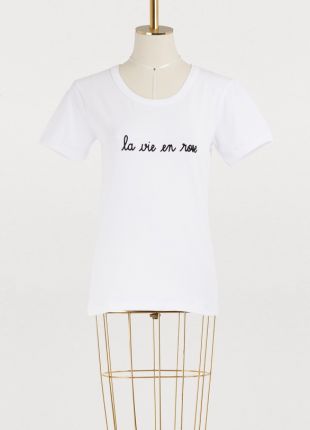 T shirt la vie en rose en coton