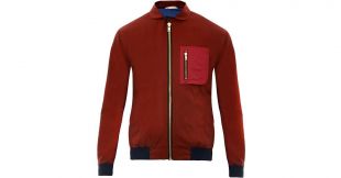 Oliver Spencer Fisher Cotton Bomber Jacket - Red