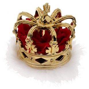 MagiDeal Mini Couronne Roi Reine Chapeau Tiara Plastique Accessoire Costume pour Déguisement Enfant Adulte - Or
