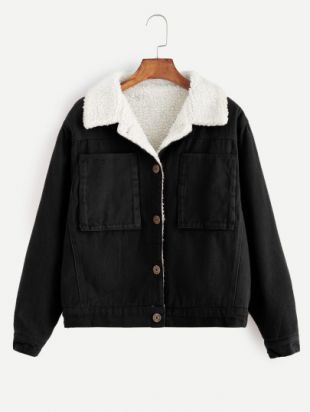 Contrast Sherpa Lined Jacket