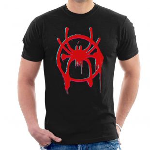 The black T-shirt logo red spider Miles Morales aka Spider-Man (Shameik  Moore) in Spider-Man : New Generation | Spotern