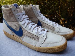 VTG 1981 Nike Dynasty Hi White/Blue Terminator Blazer Legend Sz 17 PE OG Sample  | eBay