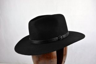 The Rebel   Wool Felt Handmade Outdoor Fedora Hat   Wide Brim   Men Women