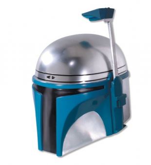 Rubie's Men's Star Wars Deluxe Injection Molded Adult 2-Piece Jango Fett Mask, Multicolor, One Size